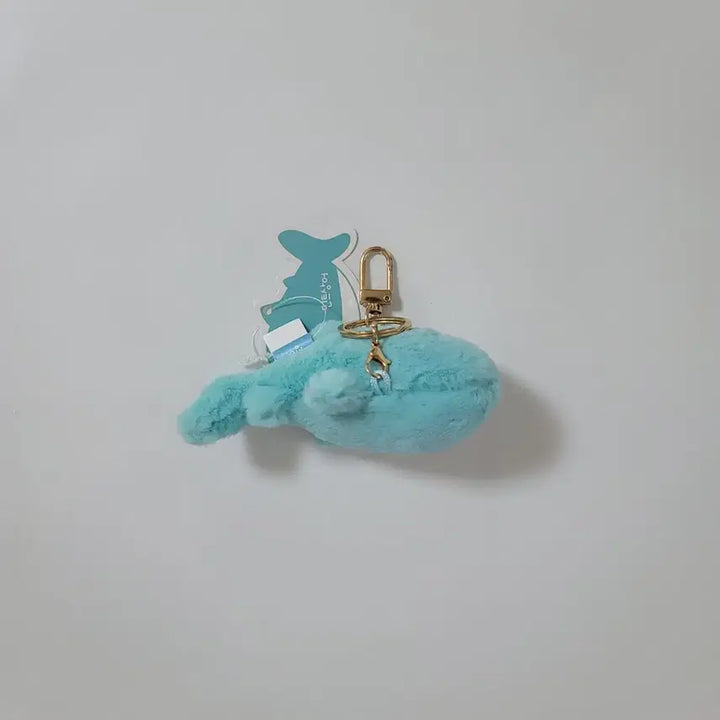 [BUNJANG] Mint Shark 8cm Plush Keyring / 민트상어 보들 인형 키링 8cm 새 상품 가방고리 물고기 봉제인형