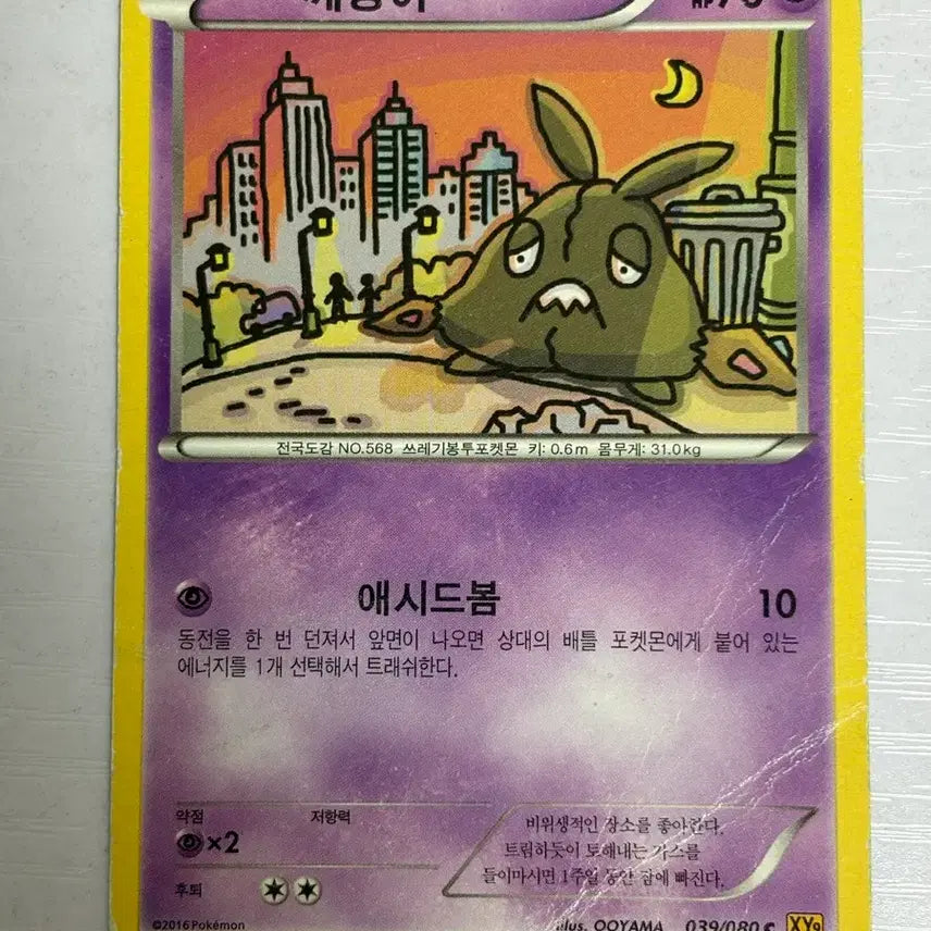[SOLD OUT] [귀여운 포켓몬카드] 오오야마 깨봉이