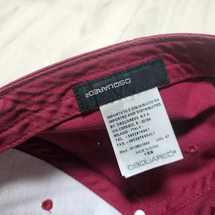 [BUNJANG] Dsquared2 Canada Legion 1964 Baseball Cap (Wine) / Dsquared2 캐나다 군단 1964년생 볼캡 모자 (와인) 4.5만
