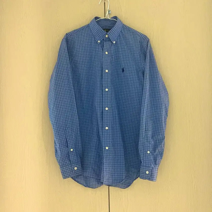[BUNJANG] Polo Ralph Lauren Blue Checkered Shirt / 폴로랄프로렌 블루 체크셔츠 S
