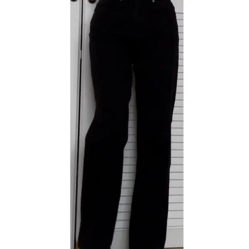 [BUNJANG] Black Denim Straight Fit Jeans / 블랙 데님 팬츠 청바지 일자핏