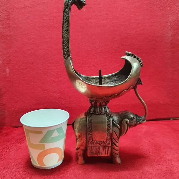 [BUNJANG] Elephant Dragon Head Candle Holder / 코끼리 용머리 촛대.