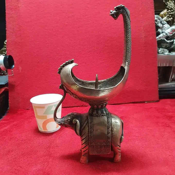 [BUNJANG] Elephant Dragon Head Candle Holder / 코끼리 용머리 촛대.