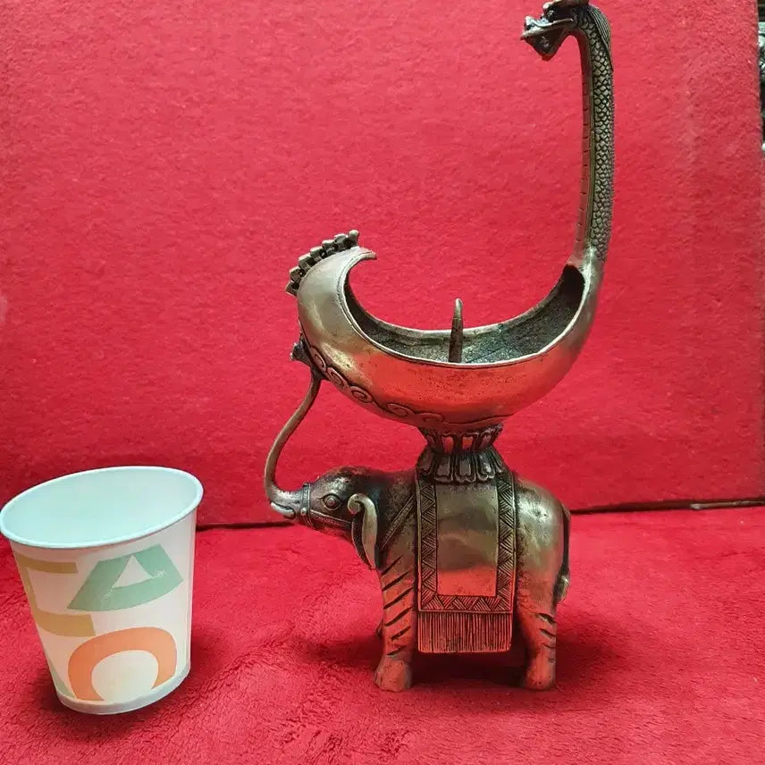 [BUNJANG] Elephant Dragon Head Candle Holder / 코끼리 용머리 촛대.