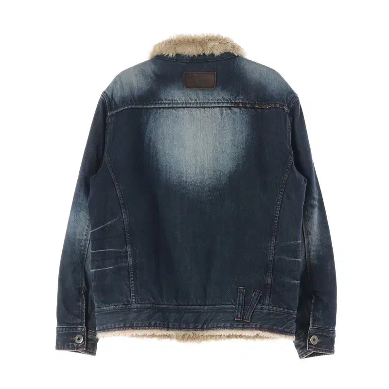 [BUNJANG] Smex Jeans Sherpa Denim Jacket 100 / 빈티지 스멕스 진 쉐르파 데님 자켓 100