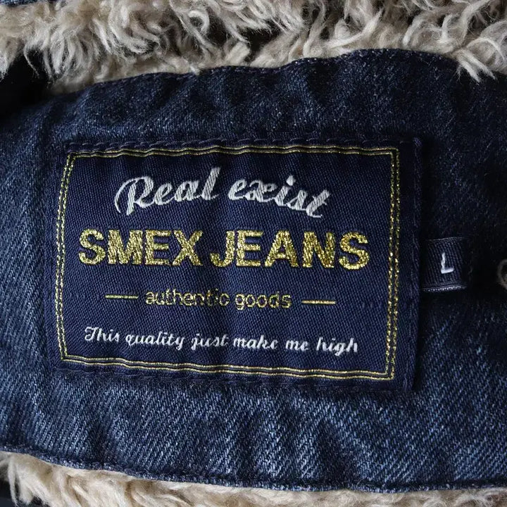 [BUNJANG] Smex Jeans Sherpa Denim Jacket 100 / 빈티지 스멕스 진 쉐르파 데님 자켓 100