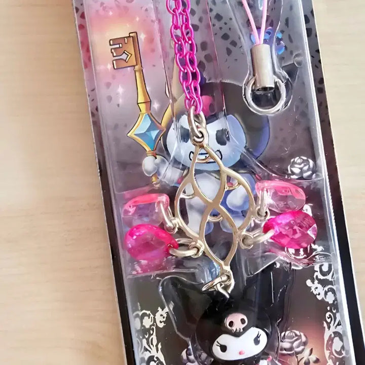 [BUNJANG] Kuromi Vintage Bead Strap / 쿠로미 스트랩, 고전 쿠로미, 비즈 쿠로미 스트랩