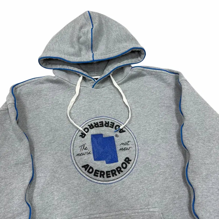 [BUNJANG] ADER Error X Converse Shapes Pullover Hoodie Grey M / 아더에러 X 컨버스 쉐입스 풀오버 후드티 그레이 M