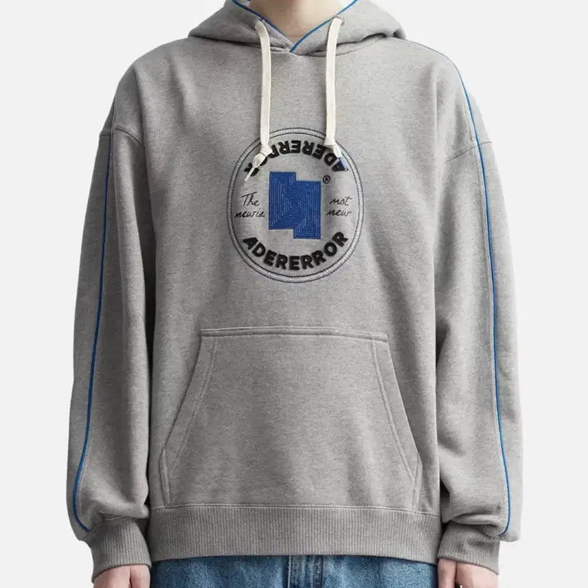 [BUNJANG] ADER Error X Converse Shapes Pullover Hoodie Grey M / 아더에러 X 컨버스 쉐입스 풀오버 후드티 그레이 M