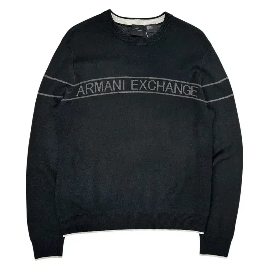 [BUNJANG] Armani Exchange Logo Knit Sweater / 아르마니 익스체인지 로고 니트 스웨터