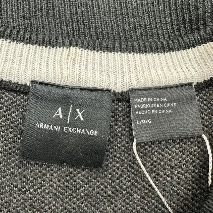 [BUNJANG] Armani Exchange Logo Knit Sweater / 아르마니 익스체인지 로고 니트 스웨터