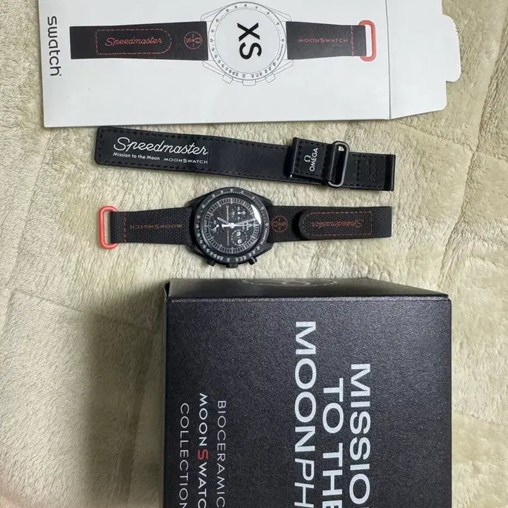 [BUNJANG] Swatch Snoopy MoonSwatch Rubber Band Watch / 스누피 문스와치 판매(정품 러버밴드 포함)
