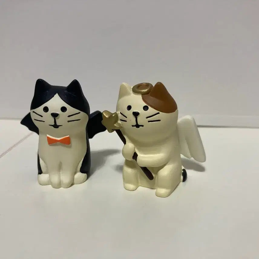 [BUNJANG] Decole Angel Devil Cat Figure Set / (정품) 데꼴 천사 악마 고양이 피규어 세트