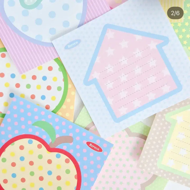 [BUNJANG] Leloca Pattern Big Sticker Set / 띵) 레로카 패턴 빅 모조지스티커 모조지띵 다꾸띵