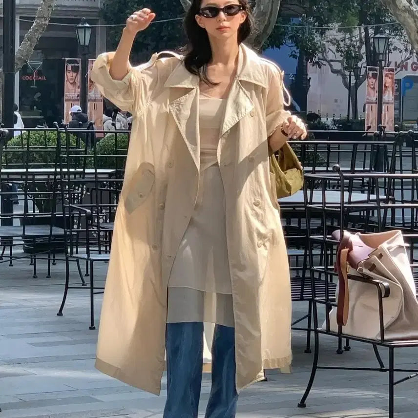 [BUNJANG] Parvain Nylon Trench Coat / 파르뱅 나일론트렌치코트