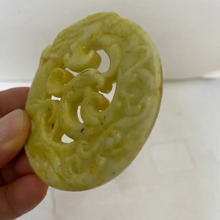 [BUNJANG] Ancient Dragon Crouching Jade Ornament / 고대의 용이 동그랗게 웅크린 옥조형 / 요316