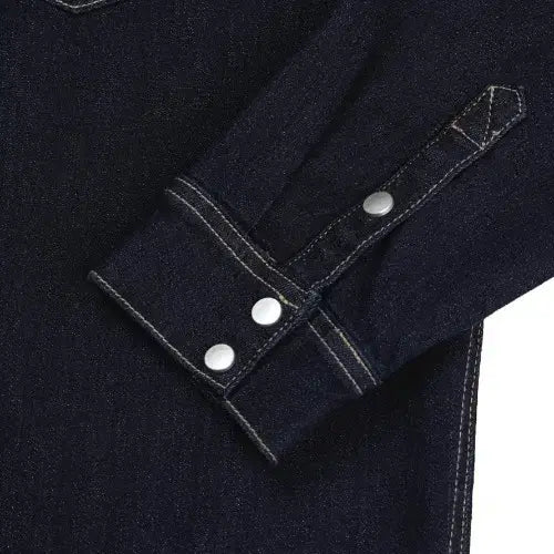 [BUNJANG] 남자 생지 논페이드 웨스턴 데님 셔츠 / 남자 생지 논페이드 웨스턴 데님 셔츠