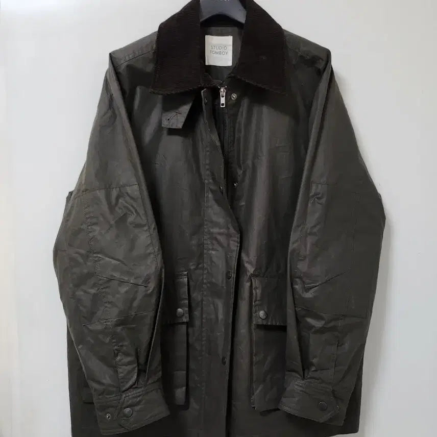 [BUNJANG] Studio Tomboy Wax Jacket - Khaki / 스튜디오톰보이 왁스 자켓 카키