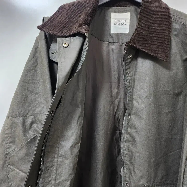 [BUNJANG] Studio Tomboy Wax Jacket - Khaki / 스튜디오톰보이 왁스 자켓 카키