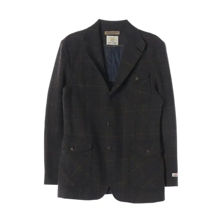 [BUNJANG] Havana Company Harris Tweed Elbow Patch Wool Check Blazer / 하바나컴퍼니 해리스트위드 엘보패치 울 체크 블레이저 50