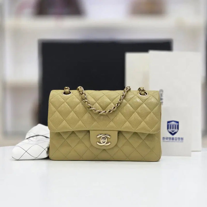 [BUNJANG] Chanel Classic Caviar Small Chain Shoulder Bag A01113 / 샤넬 클래식 캐비어 스몰 체인 숄더백 내장칩 A01113