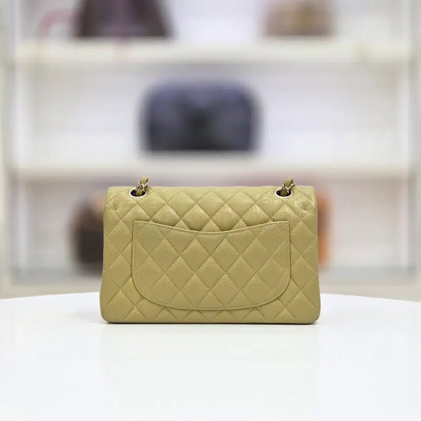 [BUNJANG] Chanel Classic Caviar Small Chain Shoulder Bag A01113 / 샤넬 클래식 캐비어 스몰 체인 숄더백 내장칩 A01113