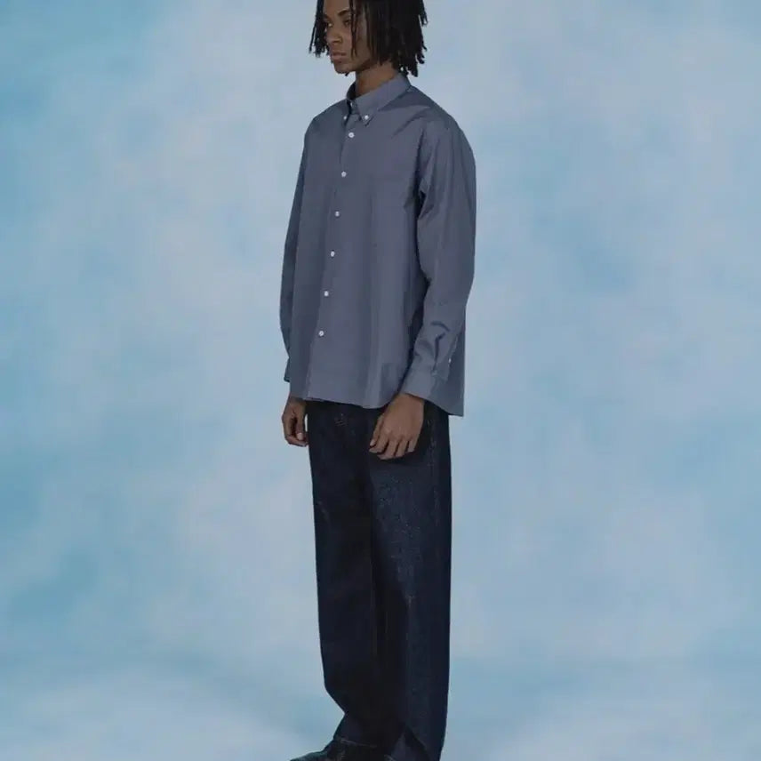 [BUNJANG] Sutter Wide Shirt Gray M / 셔터 와이드 셔츠 그레이 M