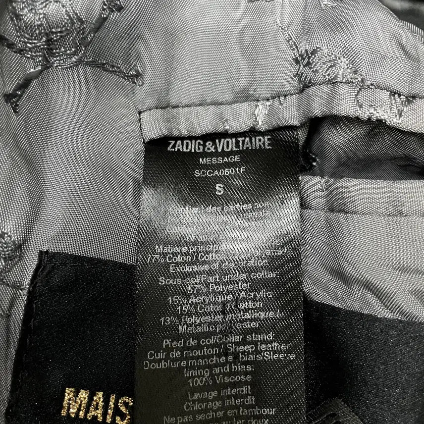 [BUNJANG] Zadig & Voltaire Double Breasted Trench Coat Black / 쟈딕앤볼테르 더블 트렌치 코트 세미슬림핏 블랙