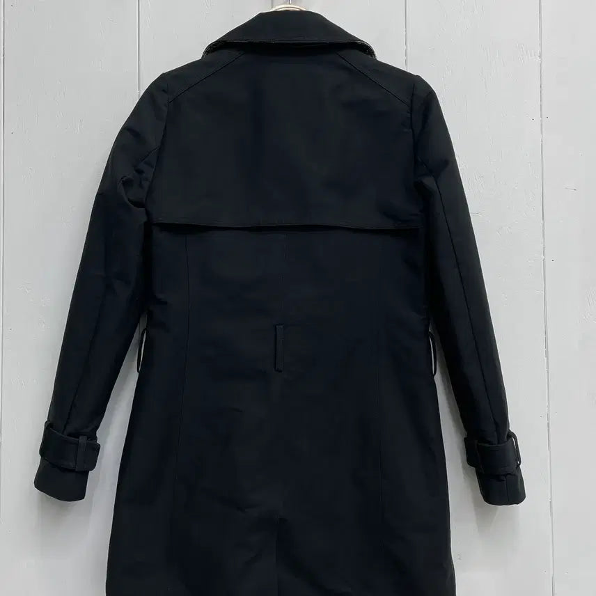 [BUNJANG] Zadig & Voltaire Double Breasted Trench Coat Black / 쟈딕앤볼테르 더블 트렌치 코트 세미슬림핏 블랙