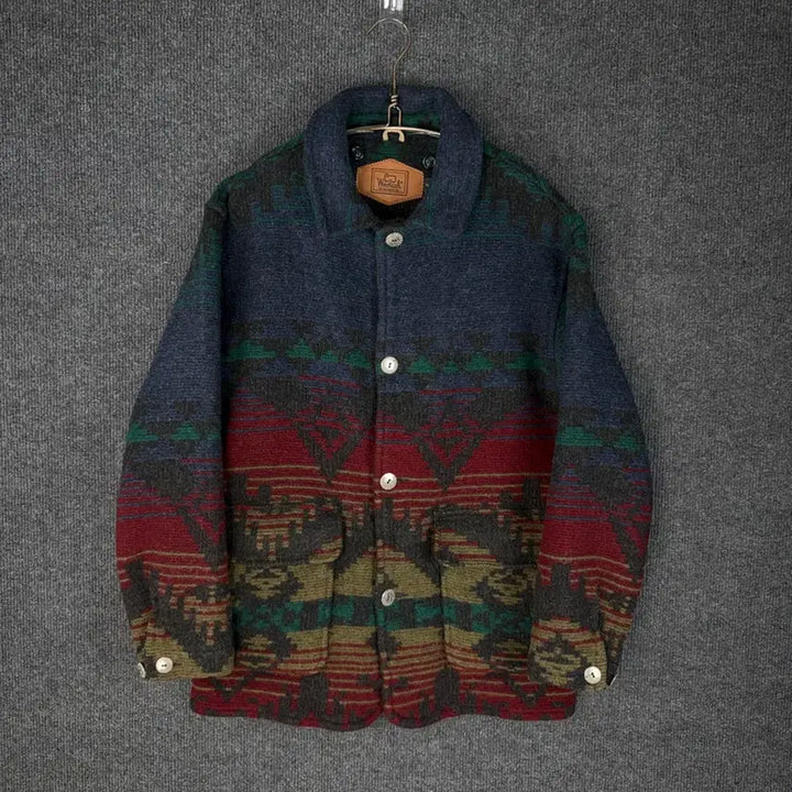 [BUNJANG] Woolrich Navajo Pattern Wool Jacket / ( 남성 / M ) 80s 울리치 나바호패턴 울자켓