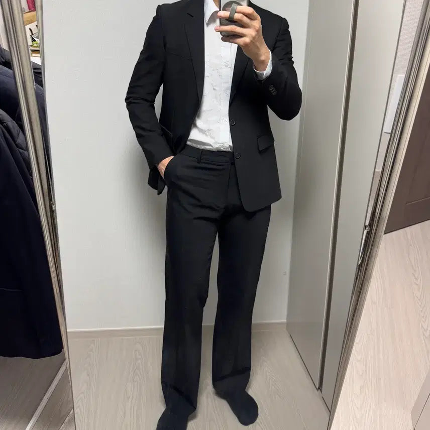 [BUNJANG] Solid Homme Wooyoungmi Black Setup Suit / 솔리드옴므 우영미 블랙 셋업 정장