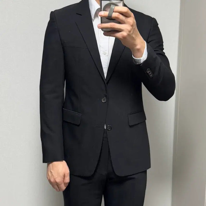 [BUNJANG] Solid Homme Wooyoungmi Black Setup Suit / 솔리드옴므 우영미 블랙 셋업 정장
