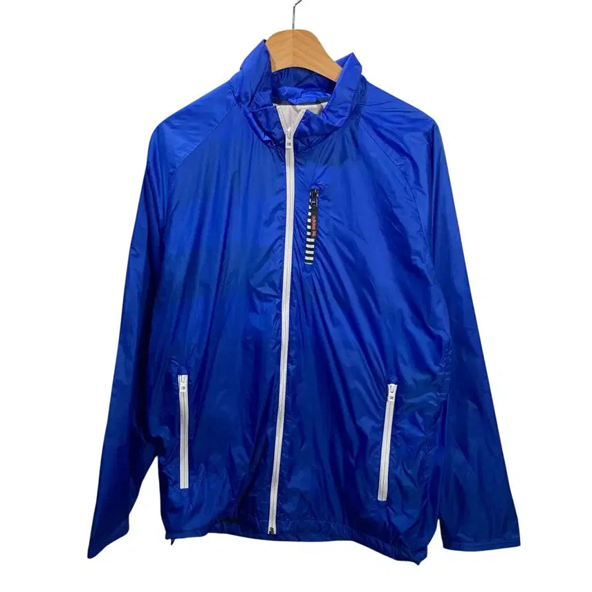 [BUNJANG] Adidas Blue Windbreaker Jacket / 아디다스 블루 바람막이