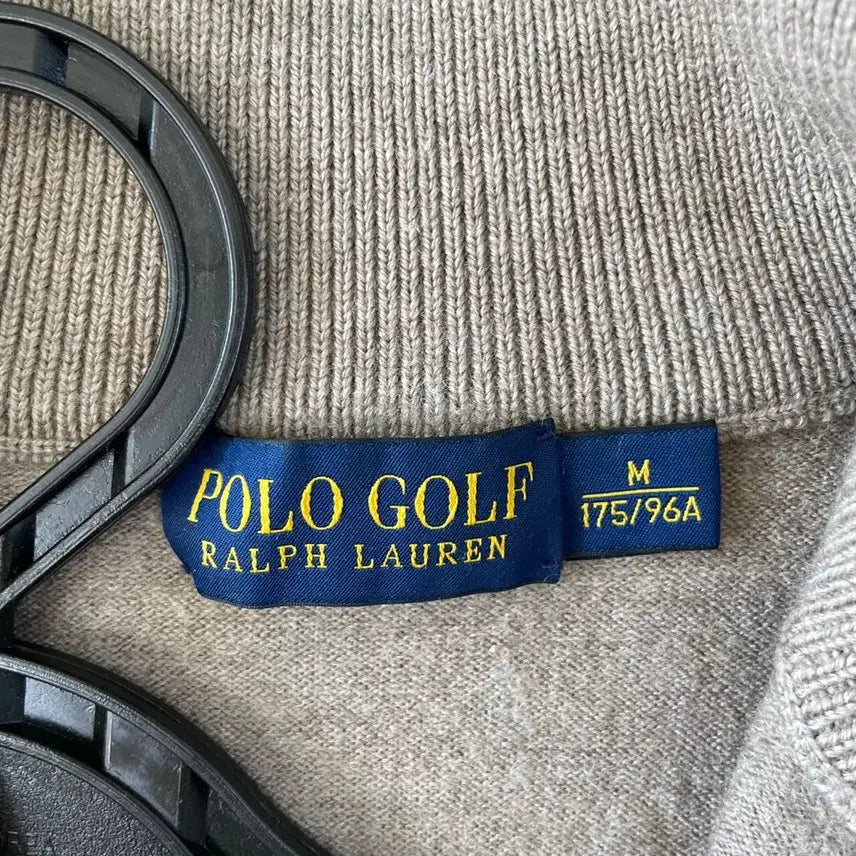 [BUNJANG] Polo Merino Wool Half-Zip Knit Sweater / M 폴로 메리노울 반집업 니트