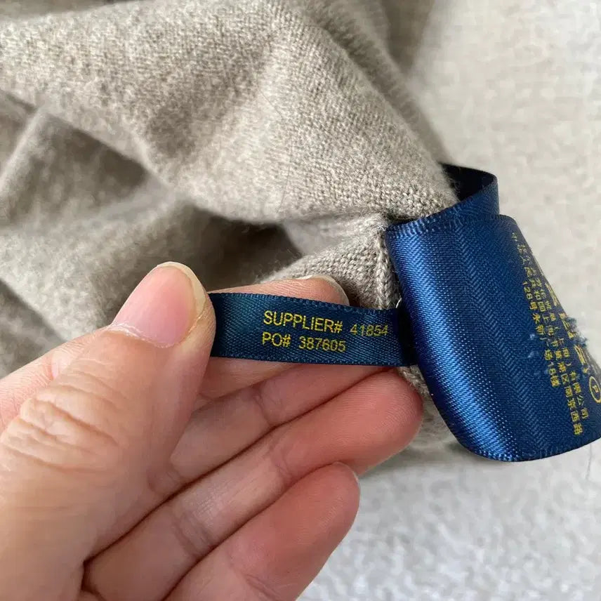 [BUNJANG] Polo Merino Wool Half-Zip Knit Sweater / M 폴로 메리노울 반집업 니트