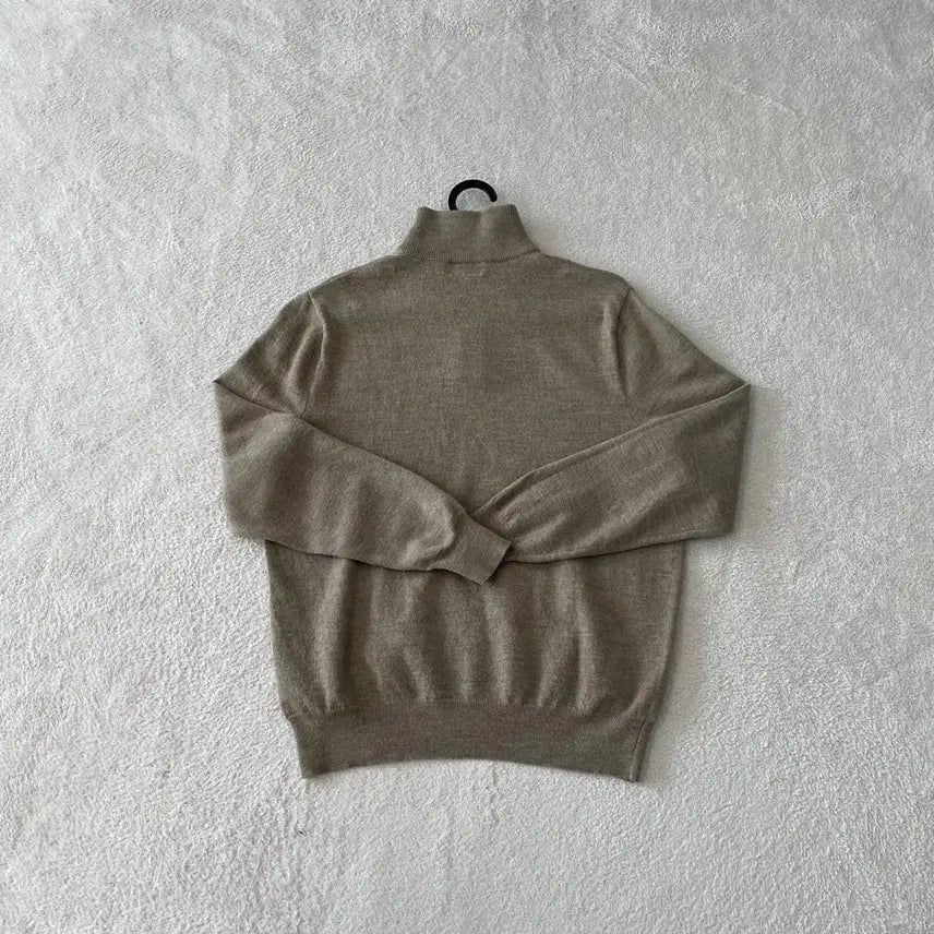 [BUNJANG] Polo Merino Wool Half-Zip Knit Sweater / M 폴로 메리노울 반집업 니트