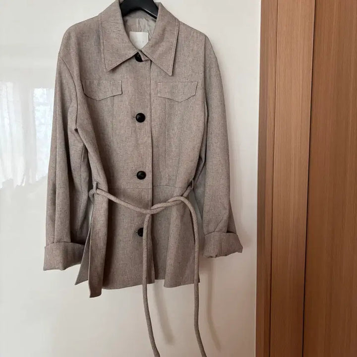 [BUNJANG] WIDA Belted Half Blazer Jacket / 위다 WIDA 보카시 하프 벨티드 벨트 자켓 결혼식 하객룩 출근룩