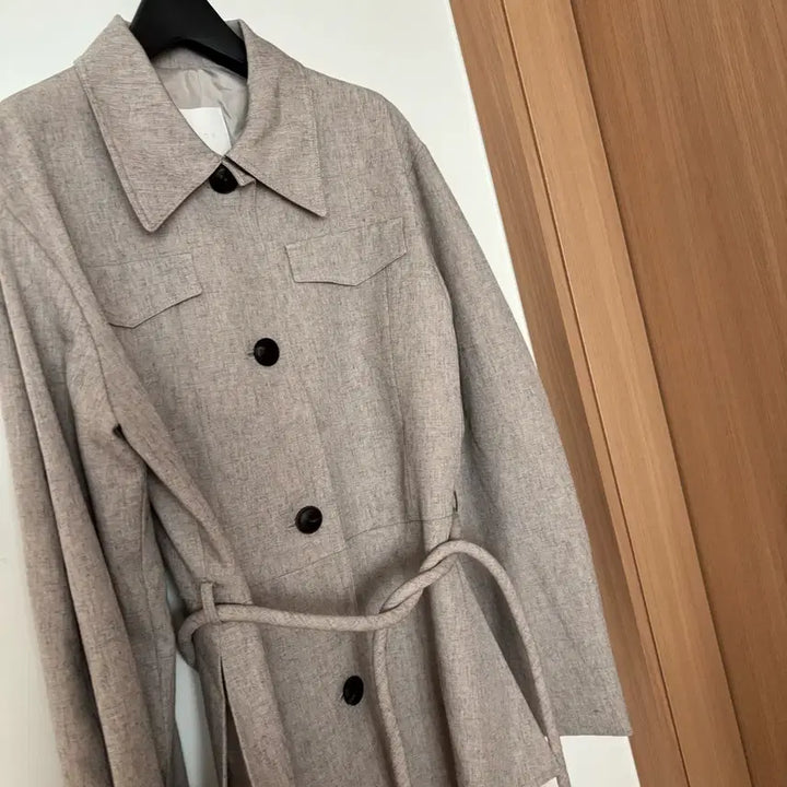 [BUNJANG] WIDA Belted Half Blazer Jacket / 위다 WIDA 보카시 하프 벨티드 벨트 자켓 결혼식 하객룩 출근룩