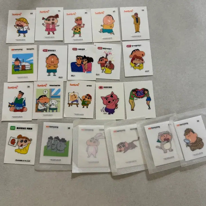 [BUNJANG] Crayon Shin-chan Sticker Bundle Set / 짱구 띠부실 일괄