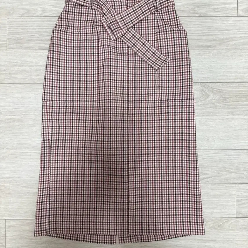 [BUNJANG] Roem Check Long Skirt / 로엠 체크 롱 스커트