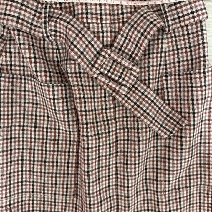 [BUNJANG] Roem Check Long Skirt / 로엠 체크 롱 스커트