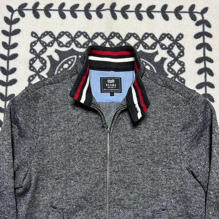 [BUNJANG] Beams Heart Herringbone Blouson Jacket / 빔즈 하트 헤링본 블루종 자켓