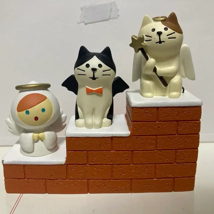 [BUNJANG] Decole Angel Devil Brick Stair Figure Set / (정품) 데꼴 천사 악마 벽돌 계단 피규어 세트