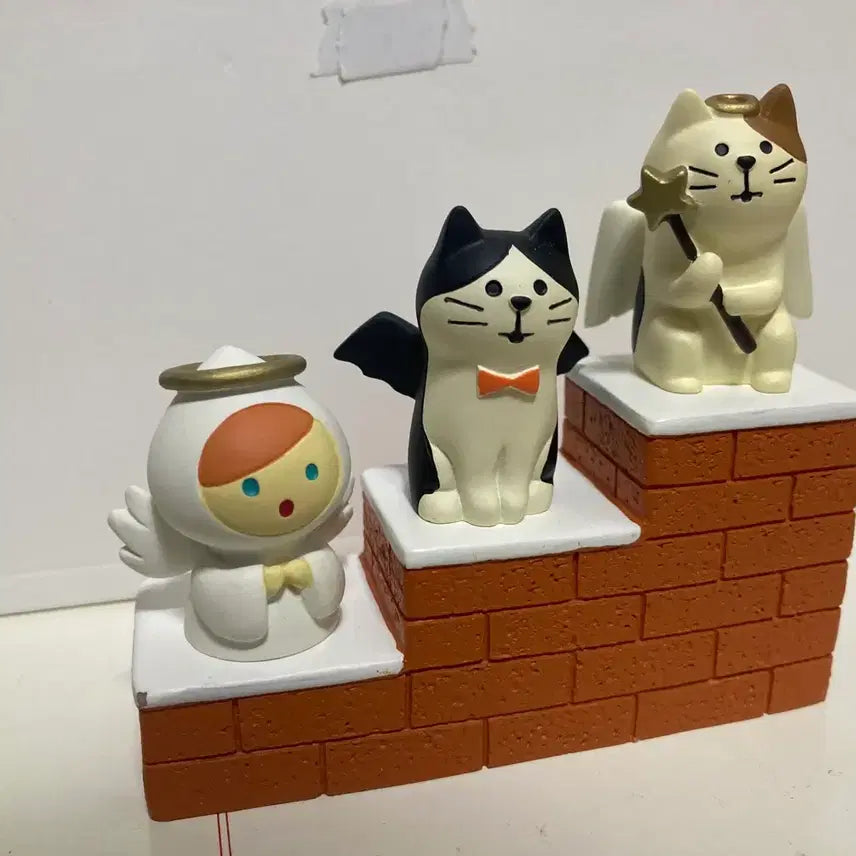 [BUNJANG] Decole Angel Devil Brick Stair Figure Set / (정품) 데꼴 천사 악마 벽돌 계단 피규어 세트