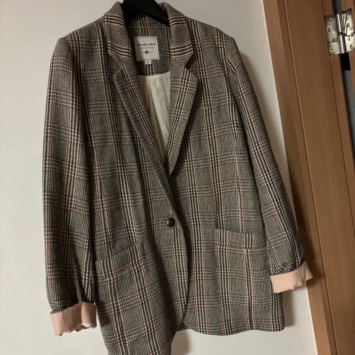 [BUNJANG] Thursday Island Checkered Jacket / 써스데이아일랜드 체크 자켓 43만원대 하객룩 오피스룩 출근룩 올드머니룩