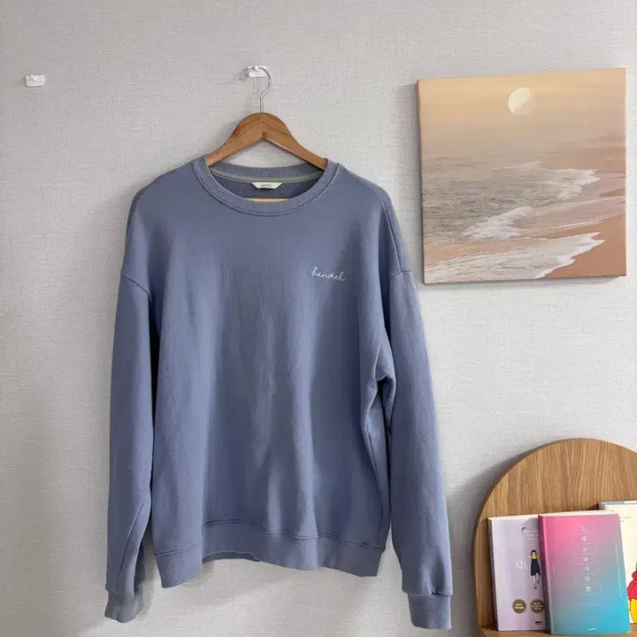 [BUNJANG] Unspecified Basic Crewneck Sweatshirt / 소라색 맨투맨