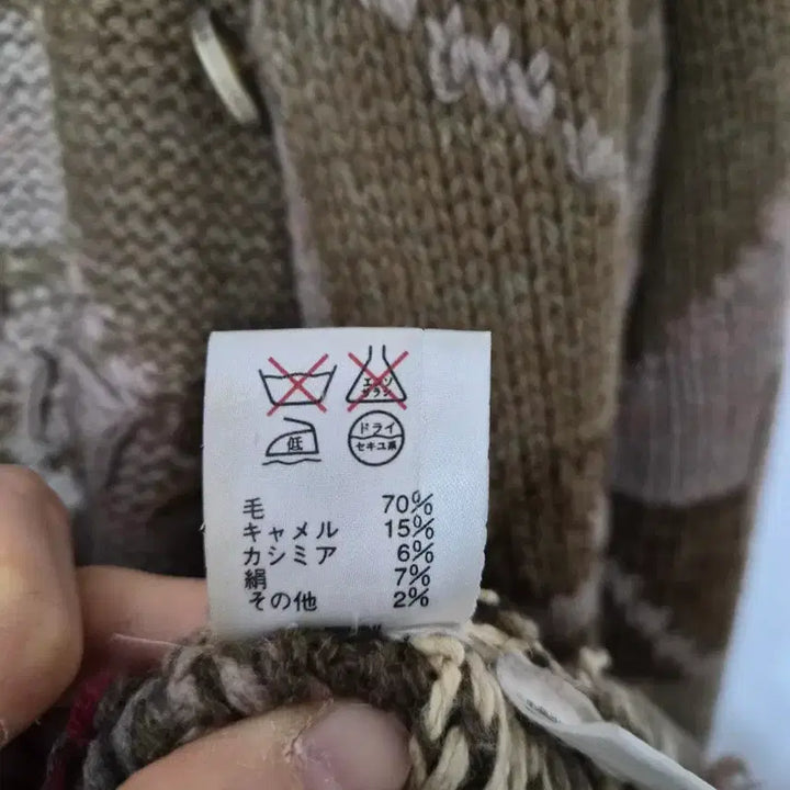 [BUNJANG] Polo Sport Long Knit Cardigan (M) / 폴로 스포츠 롱 니트 가디건 패턴(M)