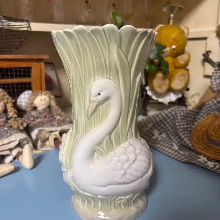 [BUNJANG] Vintage Swan Vase / 빈티지 스완 화병