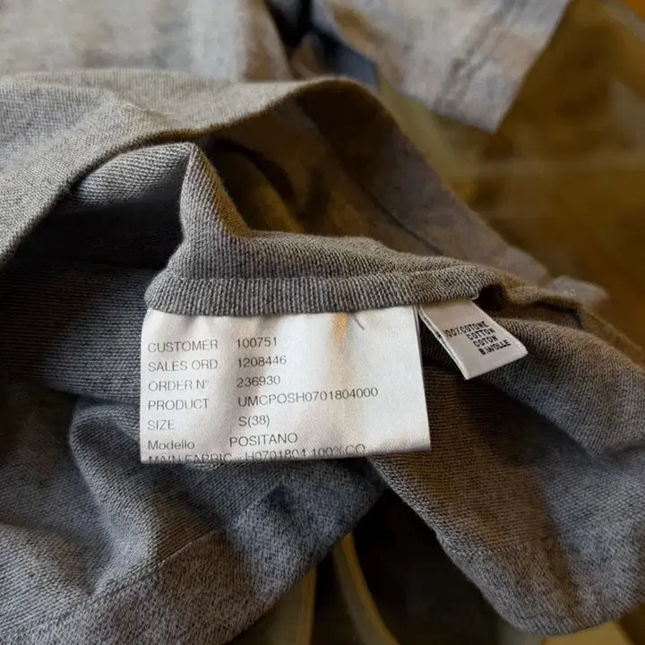 [BUNJANG] Kiton Classic PK Short Sleeve T-shirt / 키톤 클래식 PK 반팔 티셔츠 남성95-100