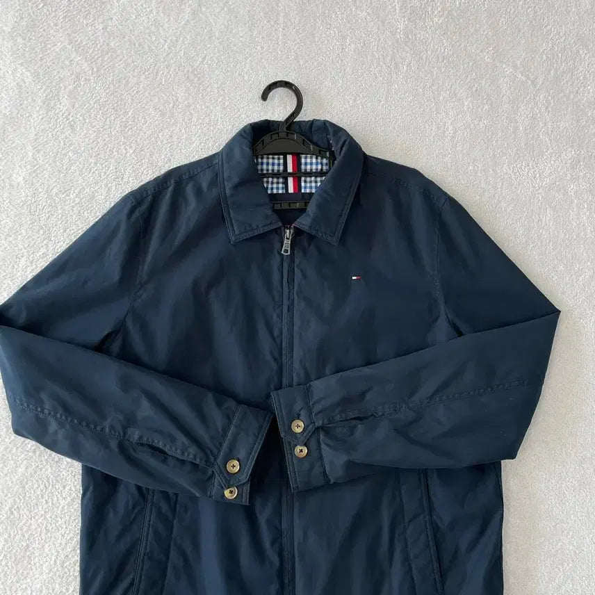 [BUNJANG] Tommy Hilfiger Navy Blouson Jacket / L 타미힐피거 네이비 블루종 자켓